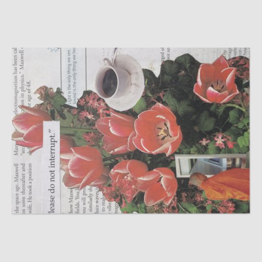 お金の朝のコーヒータイムを中断しない 薄葉紙 (正面)