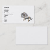 お金の木を離れたお金の引き 名刺 (正面/裏面)