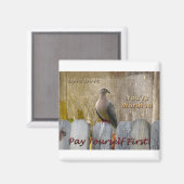 お金の磁石が最初に自分自身を支払う マグネット (正面/裏面)