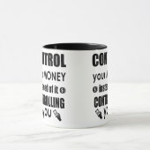 お金の管理をしよう - やる気が出る名言 マグカップ (中央)