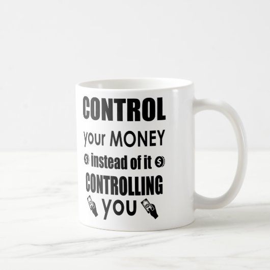 お金の管理をしよう - やる気が出る名言 マグカップ (右)