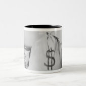 お金の袋 ツートーンマグカップ (中央)