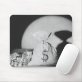 お金の袋 マウスパッド (マウス)