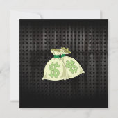 お金の袋; 無骨 招待状 (裏面)