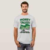 お金の話は笑えるTシャツ Tシャツ (正面フル)