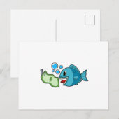 お金の魚 ポストカード (正面/裏面)