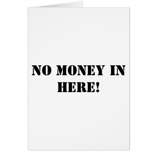 お金はここにありません (正面)