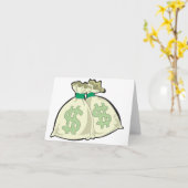 お金はメッセージカードを袋に入れます カード (黄色い花)