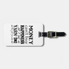 お金は幸せ買な工芸品/糸旅行 ラゲッジタグ