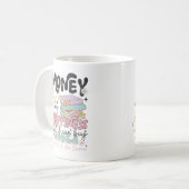 お金は幸せ買本マグできない コーヒーマグカップ (正面左)