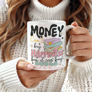 お金は幸せ買本マグできない コーヒーマグカップ