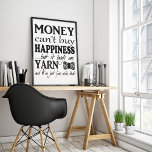 お金は幸福買の部屋アートできない キャンバスプリント<br><div class="desc">本当だ!編もしむ編む、または編む(または糸で何かを行う)あなた信じは、あなたのクロシェのフックや編み物の針を持つと、あなたの糸は本当の幸せ!この「楽しむ金は幸福買になりえない」引用文はクラフト/ヤーン撚り!♥ ♥ ♥ ♥ ♥ → ©クラフトラブデザイン📷ラベル#shopcraftloveオンライン♥このデザインに対するカスタマイズについて直接メッセージを表示!</div>