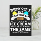 お金は幸買せではなくてアイスクリーム買ムができる サンキューカード (スタンド正面)