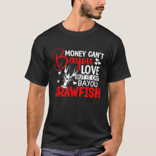 お金は愛を浴びることはできるが、それは魚を浴びることができるV Tシャツ