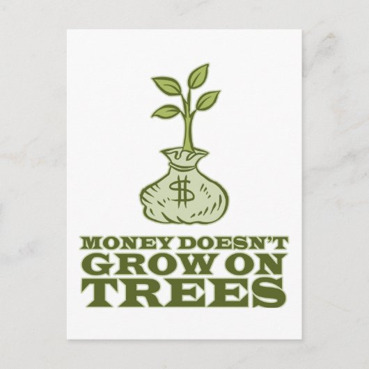 お金は木に生えない ポストカード (正面)