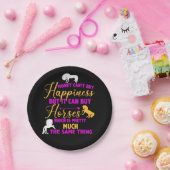 お金は馬買紫黄色 ペーパープレート (パーティー)