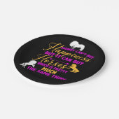 お金は馬買紫黄色 ペーパープレート (アングル)