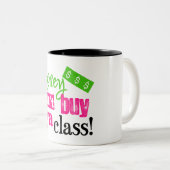 お金はyaのクラスを買うことができません ツートーンマグカップ (正面右)