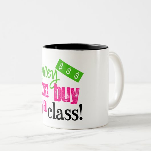 お金はyaのクラスを買うことができません ツートーンマグカップ (正面右)