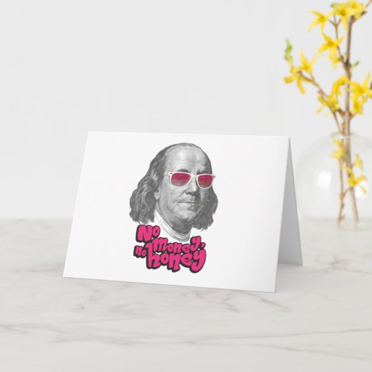 お金も蜂蜜も カード (黄色い花)