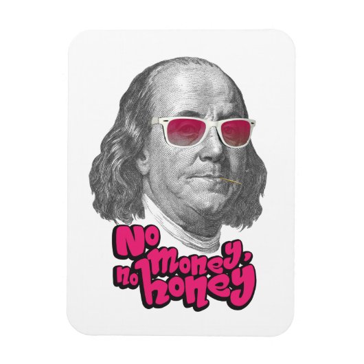 お金も蜂蜜も マグネット (縦)