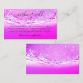 お金をピンク結婚色で寄付して欲しい 名刺 (正面/裏面)