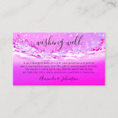 お金をピンク結婚色で寄付して欲しい 名刺 (正面)