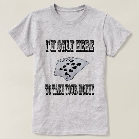 お金を取りなさい Tシャツ (デザイン正面)