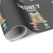 お金を呼び出すビジネスギャング起業家リッチ ラッピングペーパー (ロールコーナー)