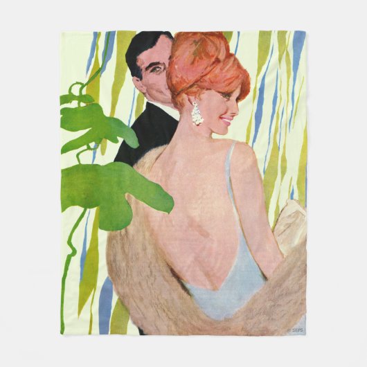 お金を思い浮かべる フリースブランケット (正面)