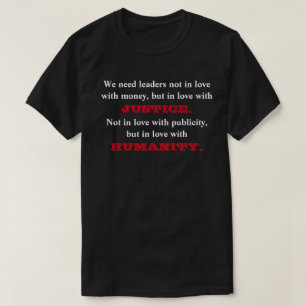 お金を愛するリーダーは必要ない……  ... Tシャツ