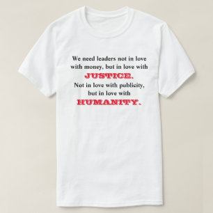 お金を愛するリーダーは必要ない……  ... Tシャツ