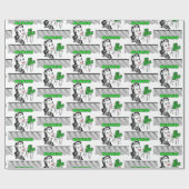 お金を持ったビンゴレディ ラッピングペーパー (フラット)