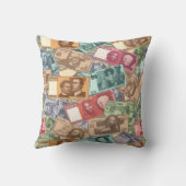 お金を持って来る枕 クッション (裏面)