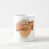 お金を握る コーヒーマグカップ (中央)