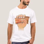お金を握る Tシャツ (正面)
