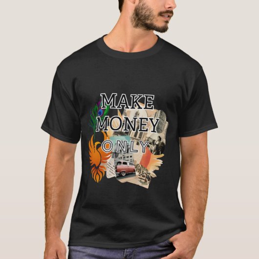 お金を稼ぐことに専念 ストリートウェア – 起業家A Tシャツ (正面)