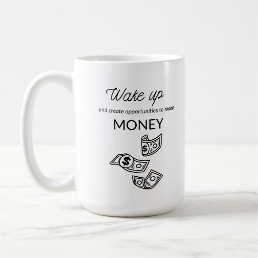 お金を稼ぐコーヒーマグ コーヒーマグカップ (左)