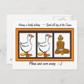 お金を送って下さい ポストカード (正面/裏面)