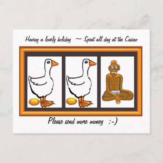 お金を送って下さい ポストカード (正面)