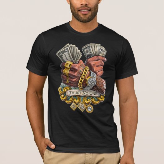 お金グラフィックTシャツ Tシャツ (正面)