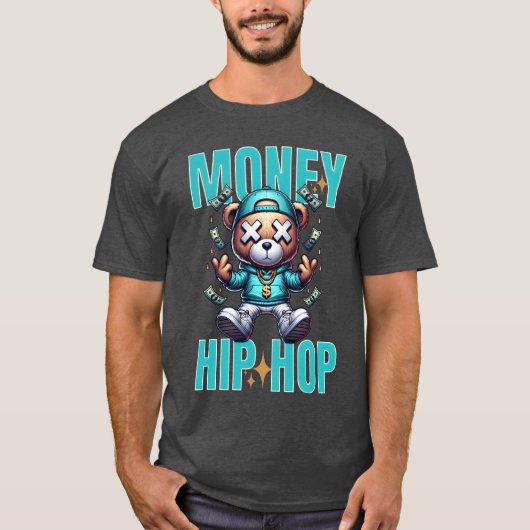 お金ヒップホップ少年 Tシャツ (正面)