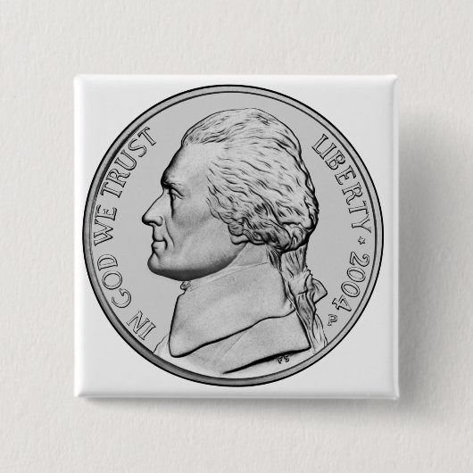 お金ボタン 缶バッジ (正面)