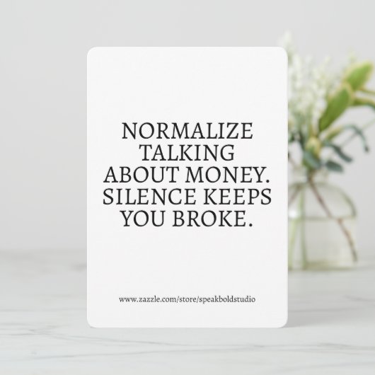 お金マインドセット動機カード、女の子のためのギフトボス シーズンカード (スタンド正面)