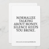 お金マインドセット動機カード、女の子のためのギフトボス シーズンカード (正面/裏面)