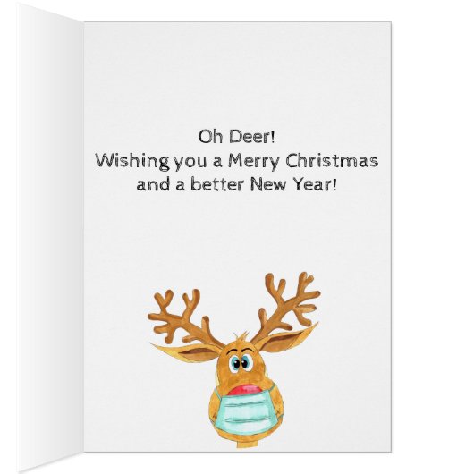 お金同封ギフトカードルドルフ仮面トナカイ (内側 (右))