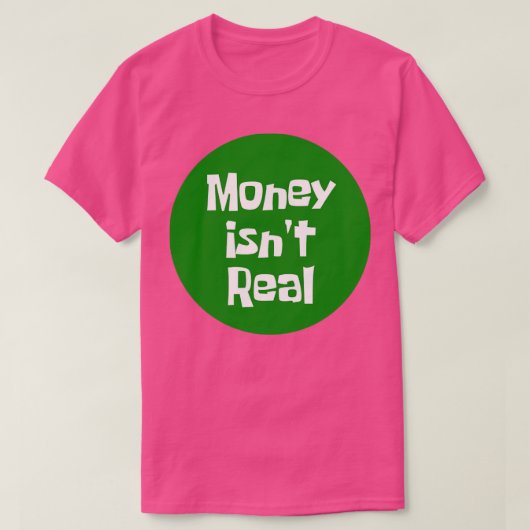 お金実在 Tシャツ (デザイン正面)