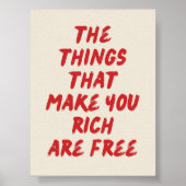 お金持ちになれるものは無料ポスター ポスター (正面)