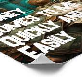 お金来は私に迅速に豊かな肯定 ポスター (角)