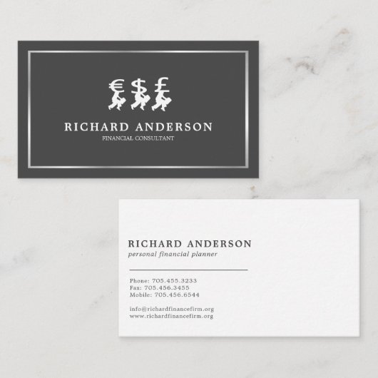 お金管理専門のファイナンシャルプランナー1 名刺 (正面/裏面)